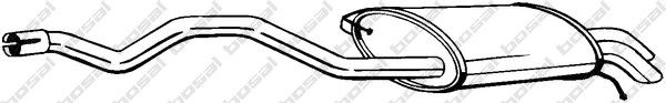 BOSAL 286-477 - hátsó kipufogó dob VW 1. kép