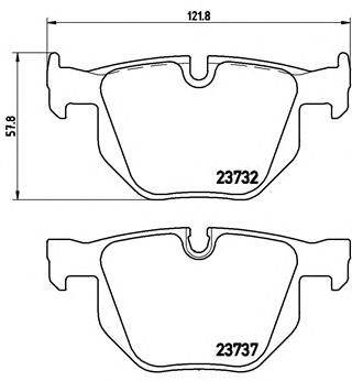 BREMBO P 06 033 - fékbetét BMW BMW (BRILLIANCE)