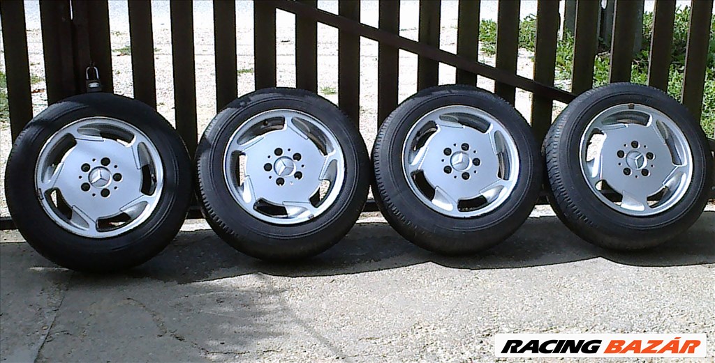 Eladó 4db 15-ös 5x112 Mercedes alufelni 185/65R15-ös Michelin nyári gumival 1. kép