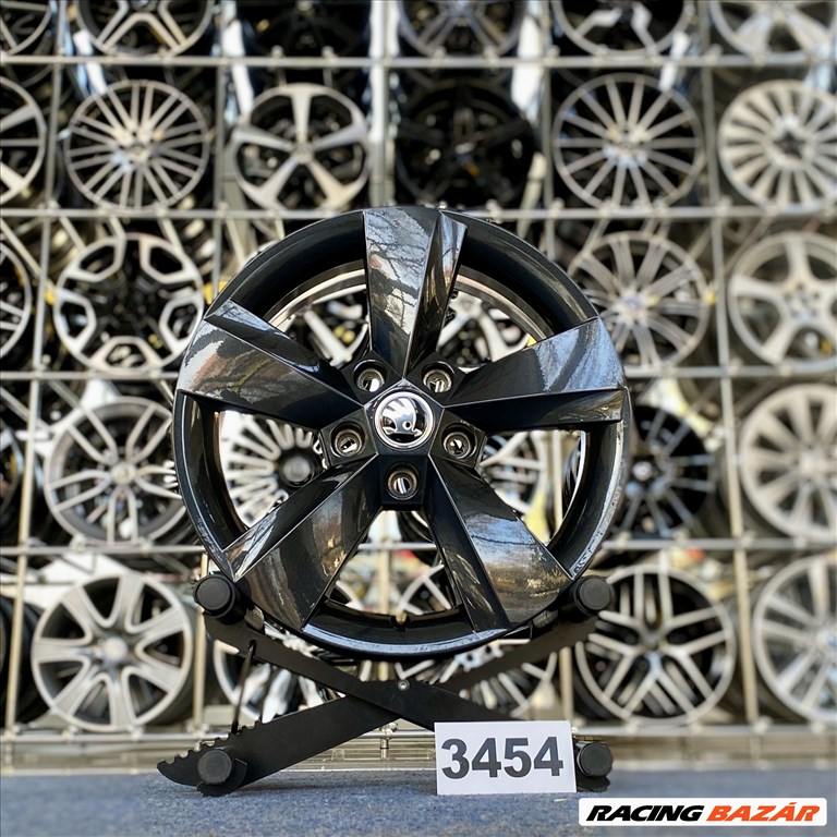 (3454)  Skoda 16 gyári alufelni felni, 5x112, Octavia 1. kép