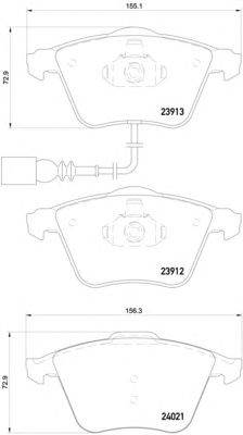 BREMBO P 85 129 - fékbetét AUDI SEAT VW