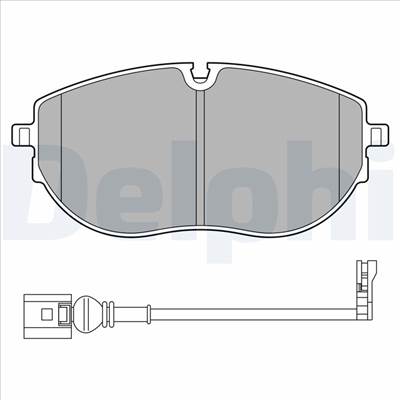 DELPHI LP3652 - fékbetétkészlet, tárcsafék VW