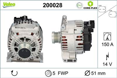 generátor VALEO 200028 for MERCEDES-BENZ, SMART