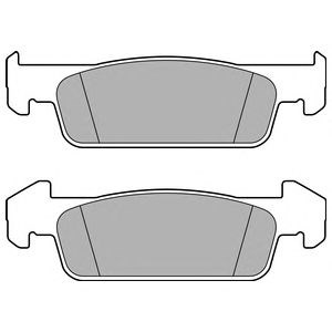 DELPHI LP2663 - fékbetét DACIA RENAULT 1. kép