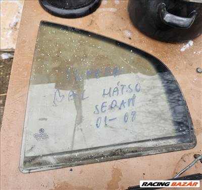 Skoda Superb I Bal hátsó Oldalüveg 