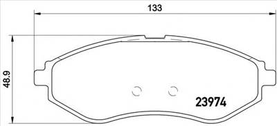 BREMBO P 24 048 - fékbetét CHEVROLET CHEVROLET (SGM) DAEWOO HOLDEN PROTON
