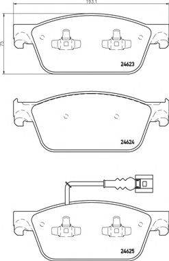 BREMBO P 85 141 - fékbetét VW