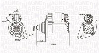 MAGNETI MARELLI 063721294010 - önindító AUDI SEAT SKODA VW