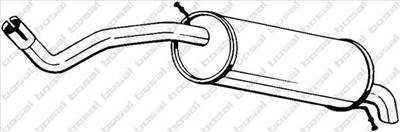 BOSAL 220-017 - hátsó kipufogó dob SEAT SKODA