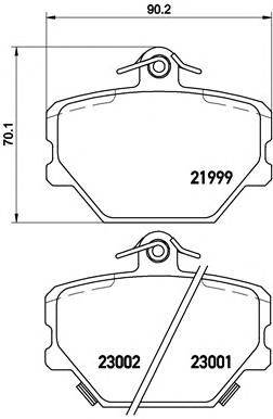BREMBO P 50 038 - fékbetét SMART