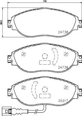 BREMBO P 85 144 - fékbetét AUDI CUPRA SEAT SKODA VW VW (SVW)