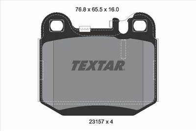 Fékbetét készlet TEXTAR 2315702 for MERCEDES-BENZ