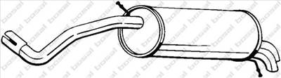 BOSAL 220-035 - hátsó kipufogó dob SEAT SKODA