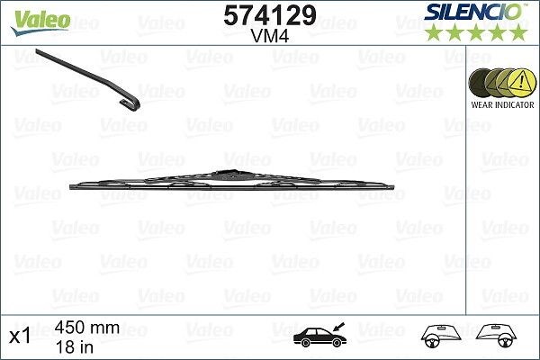 törlőlapát VALEO 574129 for BMW, MINI, RENAULT, PEUGEOT, … 1. kép