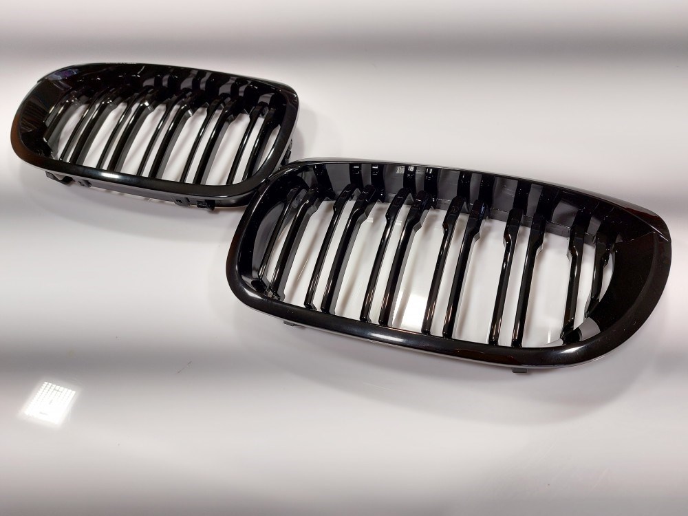 BMW E46 új coupe cabrio facelift dupla fényes fekete vese hûtõrács 1. kép