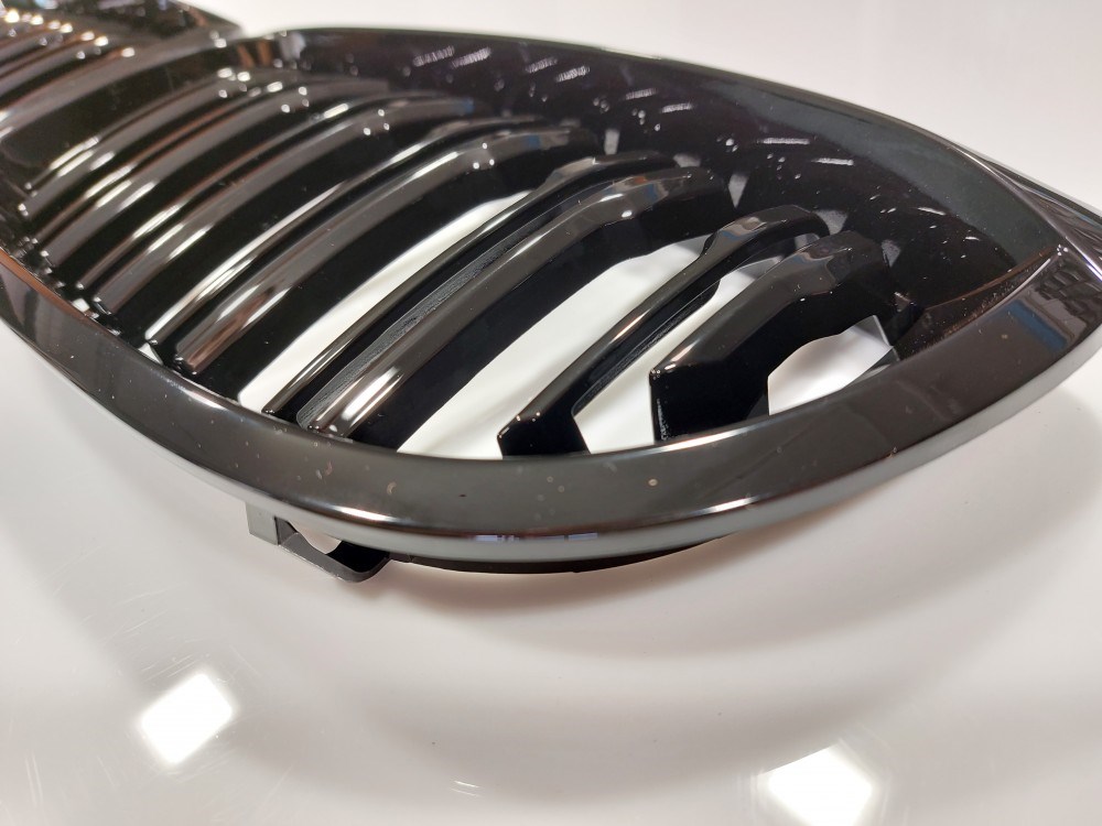 BMW E46 új coupe cabrio facelift dupla fényes fekete vese hûtõrács 2. kép