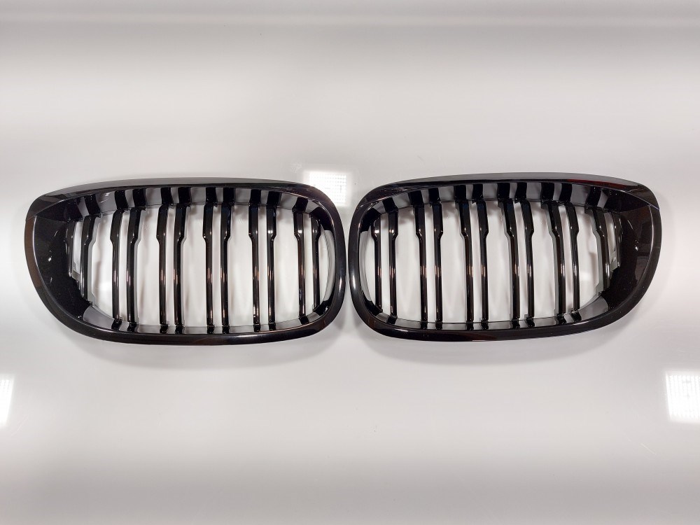 BMW E46 új coupe cabrio facelift dupla fényes fekete vese hûtõrács 3. kép