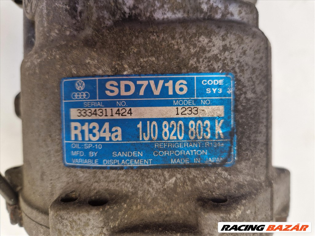 Volkswagen Golf IV 1.6 8V klímakompresszor 1J0 820 803 K (19952) 4. kép