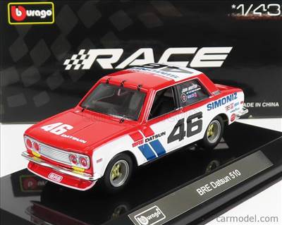 DATSUN 510 BRE N 46 RACING 1972 WHITE BLUE RED