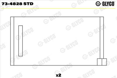 GLYCO 73-4828 STD - vezérműtengely csapágy VW