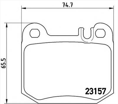 BREMBO P 50 043 - fékbetét MASERATI MERCEDES-BENZ