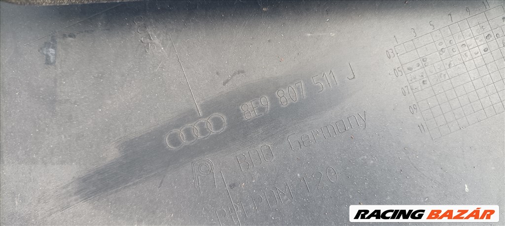 Audi A4 (B6/B7) radaros hátsó lökhárító fekete színben eladó! 8e9807511j 6. kép
