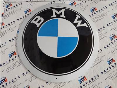 BMW fém kör tábla - fémplakát fém (35cm)