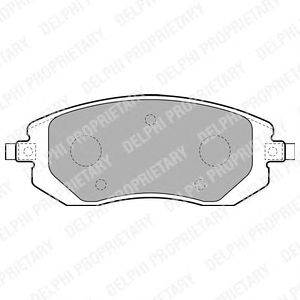 DELPHI LP1718 - fékbetét SUBARU TOYOTA