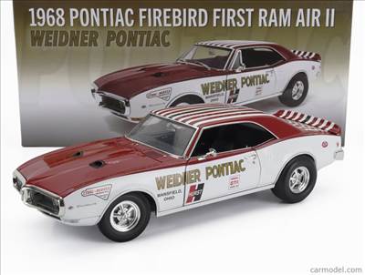 PONTIAC FIREBIRD FIRST RAM AIR II COUPE WEIDNER PONTIAC RACING 1968 WHITE RED