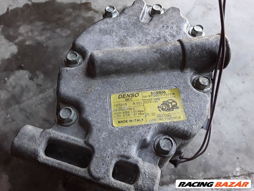 Fiat 500 / Panda benzines klímakompresszor 51747318 3. kép