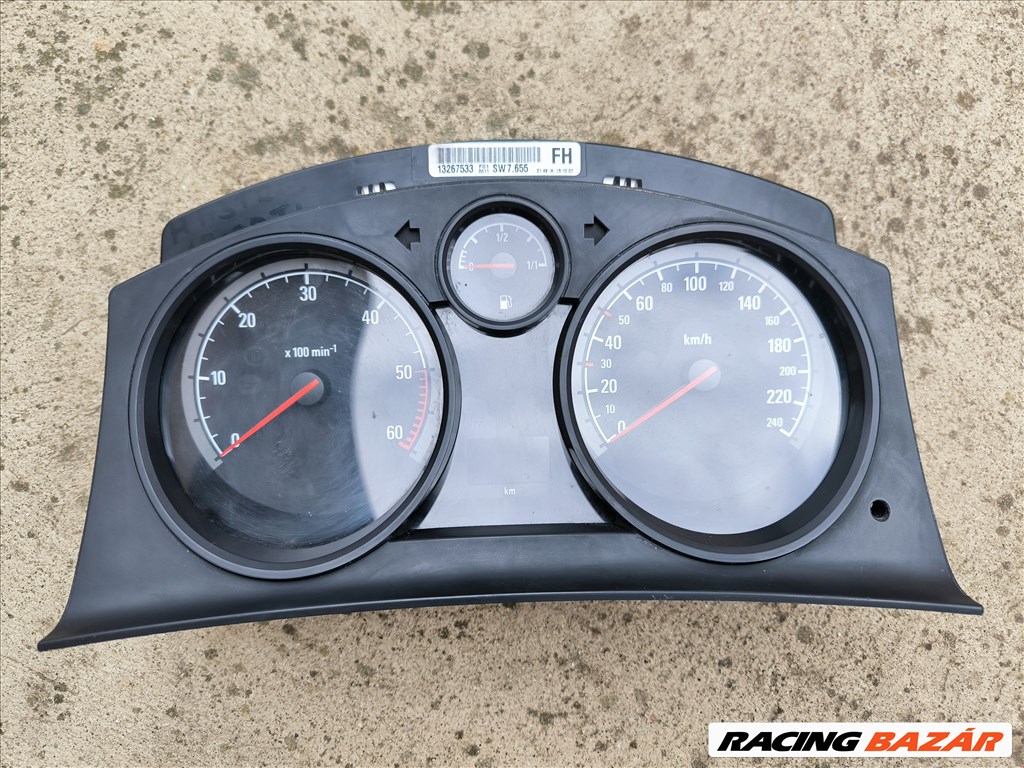 Opel Astra H Zafira B óracsoport kilométeróra IPC FH 13267533 1. kép