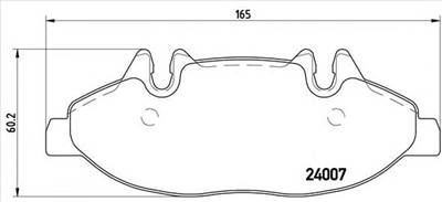 BREMBO P 50 050 - fékbetét MERCEDES-BENZ MERCEDES-BENZ (FJDA)