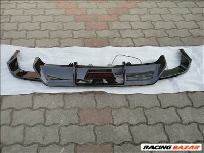 Új carbon mintás led lámpás lökhárító difuzor eladó