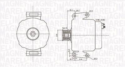 MAGNETI MARELLI 063731630010 - generátor MERCEDES-BENZ