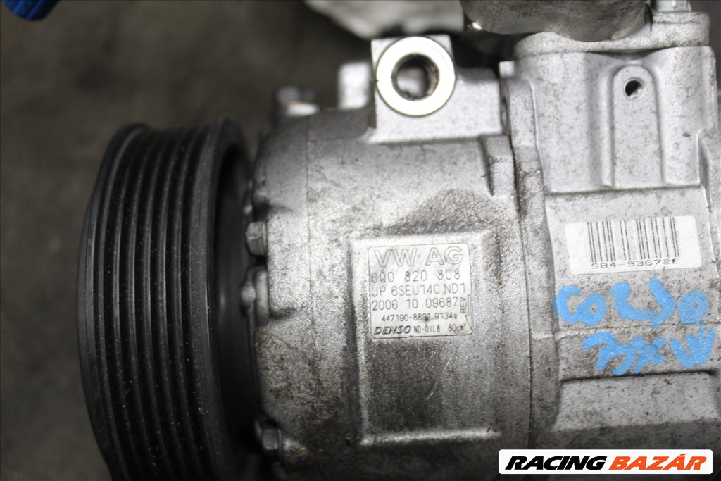 Skoda Fabia 2007-2011 klímakompresszor 6q0820808  2. kép