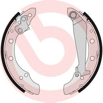 BREMBO S 85 511 - fékpofakészlet AUDI CHERY SEAT SKODA VW