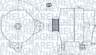 MAGNETI MARELLI 063731817010 - generátor AUDI SEAT SKODA VW
