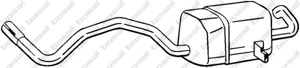 BOSAL 279-565 - hátsó kipufogó dob RENAULT 1. kép