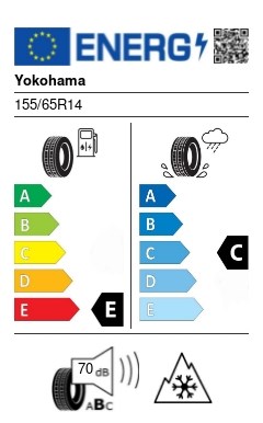Yokohama V903 W-Drive 155/65 R14 75T téli gumi 2. kép