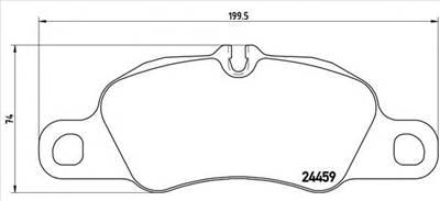 BREMBO P 65 018 - fékbetét PORSCHE