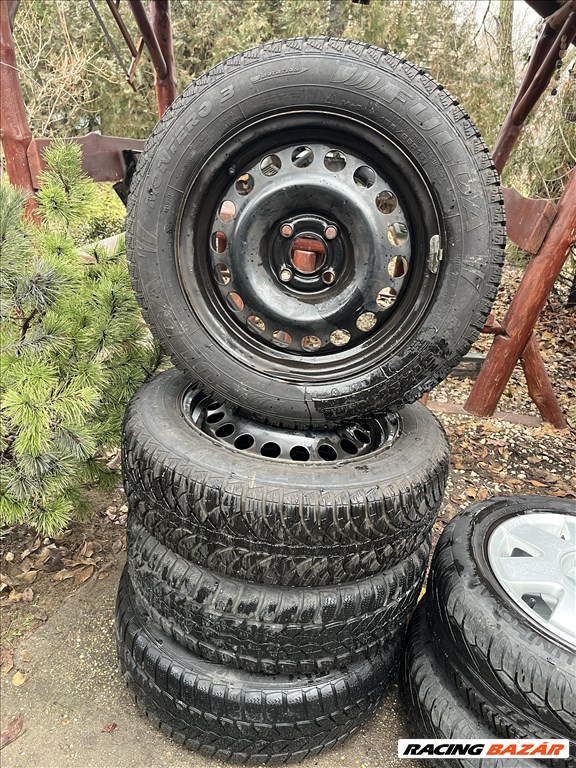 15” 4x100 Opel lemezfelni szett téligumikkal! 1. kép