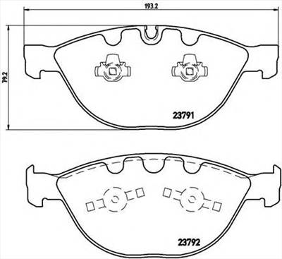 BREMBO P 06 047 - fékbetét BMW ROLLS-ROYCE