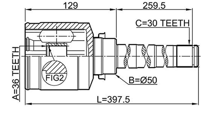 3815A068 Mitsubishi Lancer Féltengely 4. kép