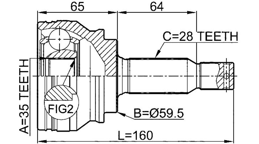 3815A068 Mitsubishi Lancer Féltengely 5. kép