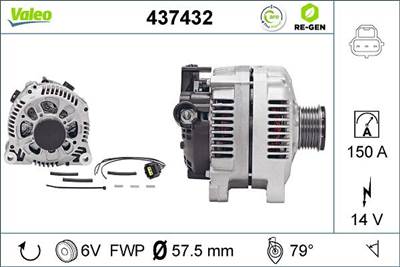 generátor VALEO 437432 for FORD, MAZDA