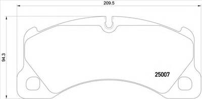 BREMBO P 65 021 - fékbetét AUDI BENTLEY PORSCHE VW