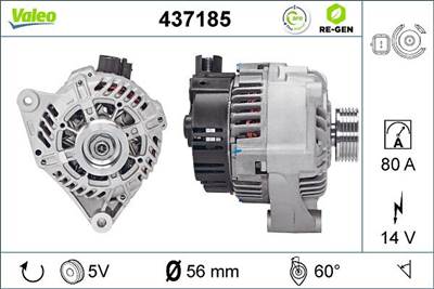 generátor VALEO 437185 for CITROËN, PEUGEOT