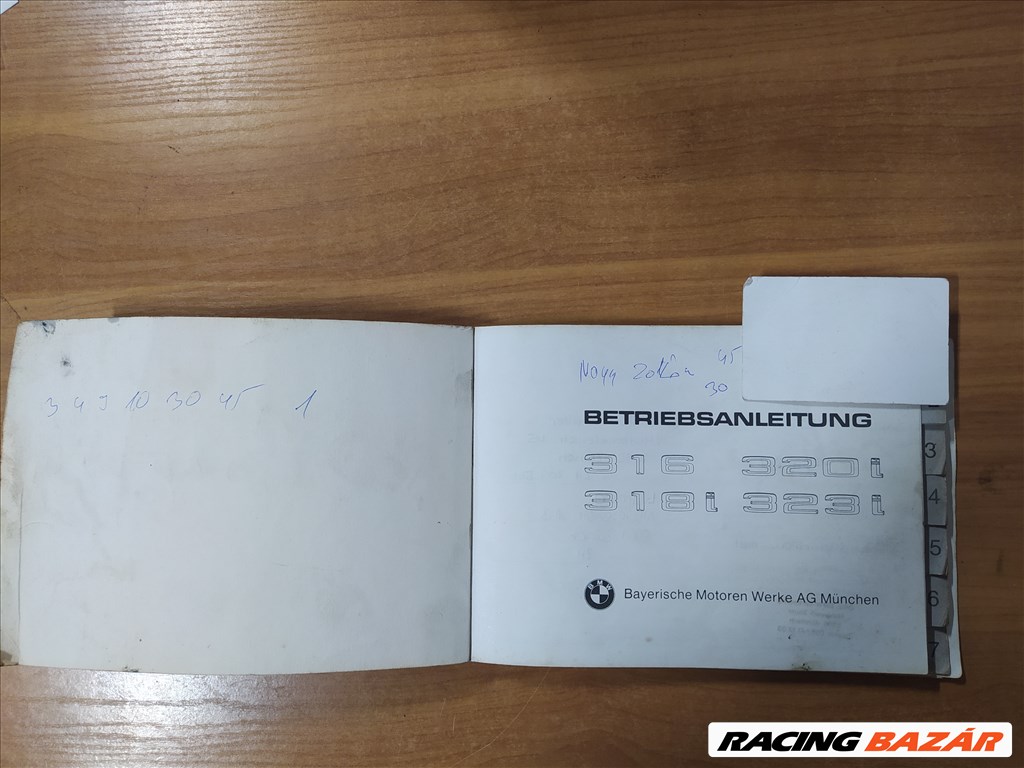 BMW 3-as sorozat E30 Bmw E30 kezelési könyv eladó! 2. kép