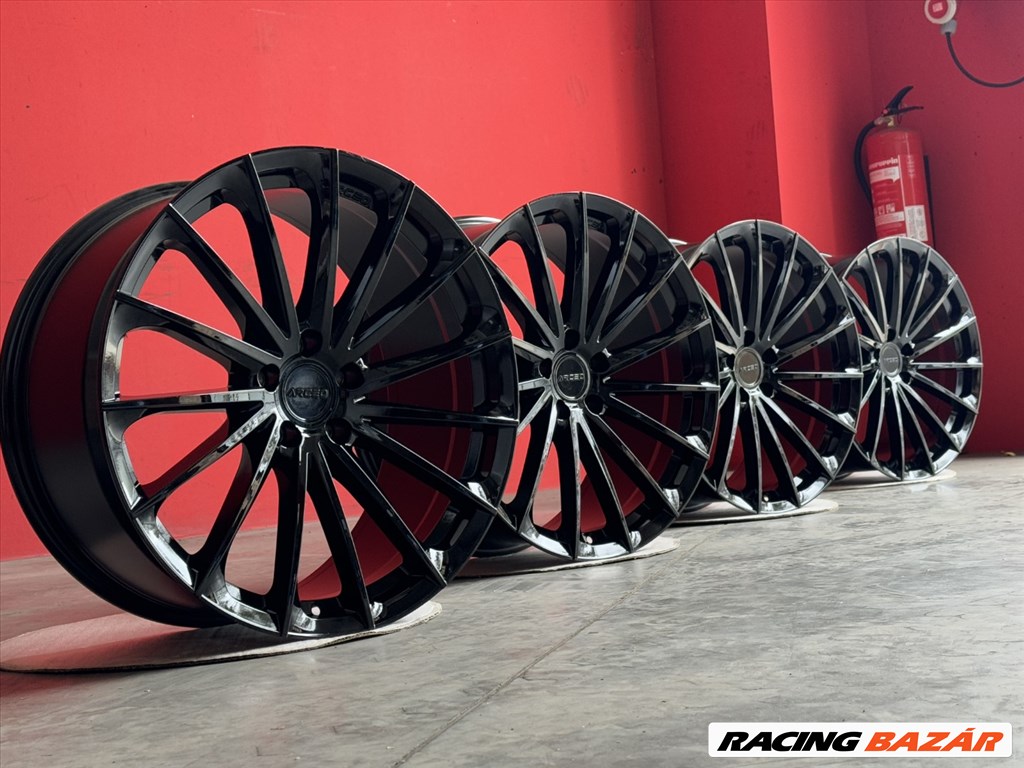 R20 5x112 (66,6) ARCEO BERLIN GLOSS BLACK 9J ET35 9x20 20" 20col alufelnik új felnik 2. kép