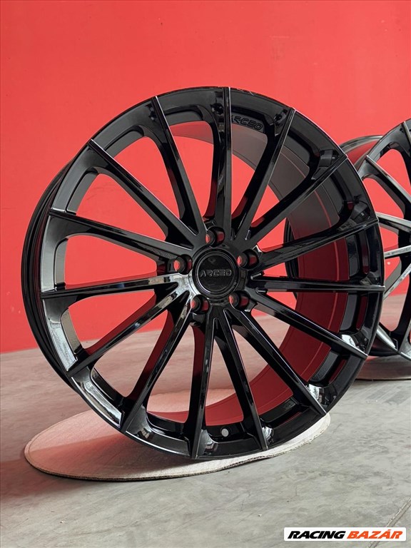 R20 5x112 (66,6) ARCEO BERLIN GLOSS BLACK 9J ET35 9x20 20" 20col alufelnik új felnik 5. kép